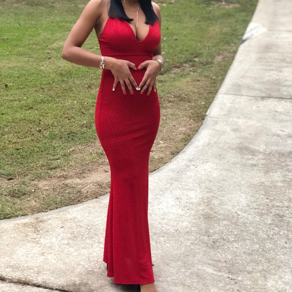 Red Glittery Dress